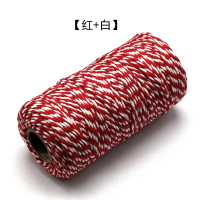 1#款式[红+白] 包粽子线棉绳彩色绳子捆家用麻绳棉线绑螃蟹粽线礼盒包装线