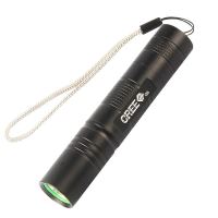 银色单手电(不含电池和充电器) 户外迷你小直筒家用可充电强光手电筒LED超亮袖珍Q5远射王18650