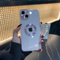 粉色 iPhone13 适用于苹果13手机壳12promax透明金属镂空ins超火iPhone11露标13promax苹