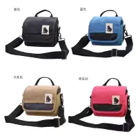 黑色 帆布相机包+肩带 拍立得相机包mini9/7c/7s/25/70/90/8/SQ6/10/20 复古帆布包
