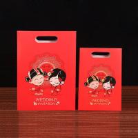 0366款-结婚回礼 10个小号约:高19.5cm*14*6.5cm 结婚回礼袋子 2022糖盒手提袋子喜糖袋 创意婚礼