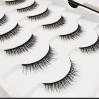 六对装自粘眼线笔假睫毛套装3d魔力自粘眼线笔免胶自粘假睫毛