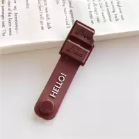 缠绕器 [巧克力] 卡通耳机绕线器收纳器可爱收纳袋数据线集线器个性创意缠绕线纽扣