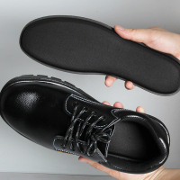 黑色2双 36 鞋垫劳保鞋专用男士超软防脚痛加宽加大前掌垫加厚久站不累电工鞋