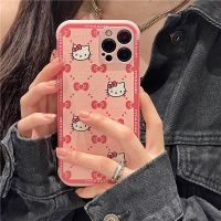 菱格[四只KT猫] 图片为实物拍摄 卡通可爱KT猫iPhone13Pro手机壳苹果12贴片11软XS硅胶7/8plus潮