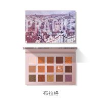 02 布拉格(关注店铺送套刷) 旅行眼影盘15色 ins超火亮片闪粉珠光防水土耳其樱花重庆盘