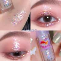 01#玻璃碎了 [] 液体眼影亮片超闪细闪粉亮晶晶卧蚕高光花落利亚