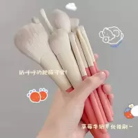12支假日裸刷 人造纤维 10/14支化妆刷套装沧州软毛散粉眼影粉底刷初学者全套超柔软刷