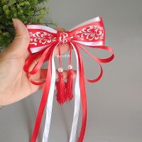 青花瓷C款红色一个 发卡森系汉服头饰超仙儿童成人古风发饰复古饰品彩虹蝴蝶少女发夹