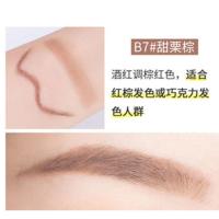 B7栗棕色 日本三合一眉笔+眉粉+眉刷new born旋转三用眉笔双头防水防汗