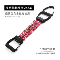 标准版3挡调节24kg阻力 多功能拉力器家用扩胸器练胸肌训练拉力绳器弹力带男健身器材神器