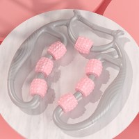 [灰色]7轮普通款-限购-库 腿部按摩器环形夹腿滚轮狼牙棒泡沫轴瘦小腿肌肉放松滚轴按摩神器