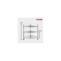 三层 默认 不锈钢洗脸盆架子多层三角架厨房卫生间落地置物架面盆架加厚