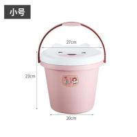 小号8L 蓝色11L 水桶凳家用塑料桶子儿童凳子学生宿舍洗澡桶带盖钓鱼收纳桶可坐