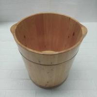 40x40cm 单边桶 加厚凳子桶足浴桶圆边泡脚桶足浴桶老树香柏木40公分高木桶.带盖