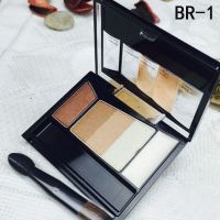 BR-1日常妆容 无刷 日本嘉娜宝五色骨干5色立体眼影盘鼻影裸妆大地色哑 无刷