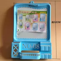 兰色 4039 免打孔塑料挂镜浴室镜子宿舍出租屋化妆镜壁挂镜带置物架老式边框