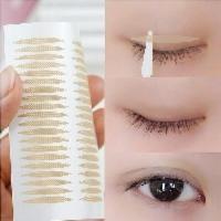 蕾丝网格双眼皮贴隐形 内双蕾丝网状橄榄形双眼皮贴胶不反光透气肉色无痕隐形透明400贴