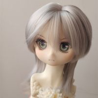 6分狼尾灰色 6分娃娃假发BJD男娃短发假毛蘑菇头金色娃发高温丝齐刘海3分娃叔