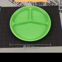 特价三格绿色 儿童成人国画树脂防摔四格调色盘调色盒