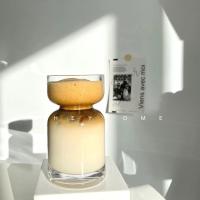 一只装 玻璃杯ins博主同款高颜值沙漏土星咖啡杯奶茶杯果汁杯香薰瓶