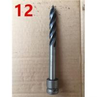 12毫米带接头+插销皮圈(锋利型) 电动扳手钻头夹转换器加长木工麻花钻头模板钻转换头架子工木钻头