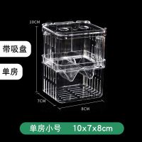 普通单房(小号)+送喂食管 鱼缸孵化盒孔雀鱼斗鱼隔离盒小鱼产卵器鱼缸用品装饰凤尾鱼饲养盒