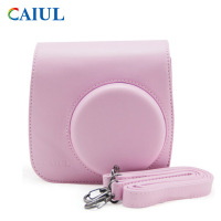 粉色 CAIUL 拍立得mini25/26相机包 复古合身包 保护套 PU相机包