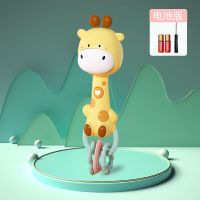 萌鹿黄[电池版] 手摇铃节奏棒 婴儿玩具0-3岁音乐手摇铃男孩女孩玩具生日礼物可咬啃节奏BB棒