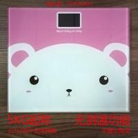21*25儿童电池款粉色熊 可选usb充电电子称体重秤精准家用健康秤人体秤成人减肥称重计器