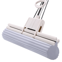 M9 PLUS 33CM 配置2个胶棉头 拓朴海绵拖把滚轮式挤水大号胶棉拖把家用拖布免手洗吸水拖把