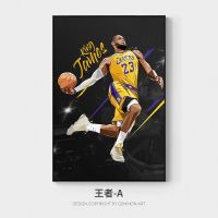 A 40*60 PS外框+油画布 NBA球星湖人詹姆斯乔丹科比海报装饰画玄关竖版篮球壁画卧室挂画