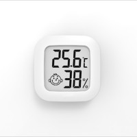 mini款*温湿度显示*表情提示*[送电池] 空气湿度计家用温度计室内欧式显示器温度家居客厅卧室数字时间