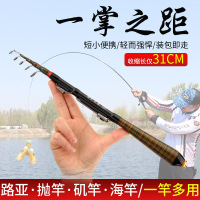 1.2米 碳素超短海竿伸缩路亚竿跨境可伸缩钓鱼竿