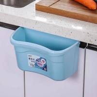 北欧蓝单个装 家用厨房垃圾桶挂式可挂拉杂物厨余专用橱柜门悬挂收纳桶壁挂神器