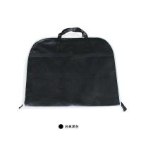 经典黑色 中号:西装码(60*100cm) 加厚无纺布衣服防尘罩西服罩高档防潮黑色手提折叠式大衣收纳挂袋