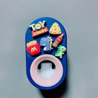 toy恐龙挤牙膏器 儿童自动挤牙膏器卡通可爱挤压器壁挂式牙膏架神器牙刷置物架套装