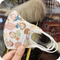 丸子3D-10枚小童(0-2.5岁独立装 吴磊同款樱桃小丸子印花儿童口罩一次性3d立体可爱卡通联名夏季薄