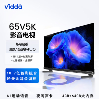 海信Vidda 65V5K 65英寸音乐K歌电视 JBL音响 120Hz高刷 4+64G HDMI2.1 游戏液晶电视