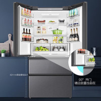 海尔(Haier)冰箱 BCD-466WGHFDEDS1 多门家用360°风冷无霜变频黑金净化466升大容量