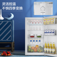 咨询客服查库存海尔(Haier)90升单开门保鲜电冰箱小户型迷你家用租房宿舍办公室一级能效节能BC-90GHSDE0W9