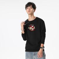 OYY2021春季纯棉长袖T恤韩版黑色卫衣外套ins宽松休闲情侣装