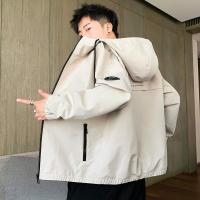 OYY2021秋装新款春秋男士连帽夹克工装外套上衣