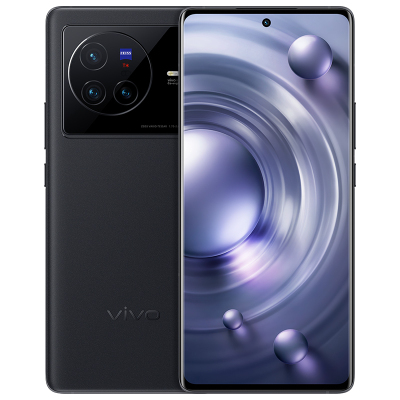 vivo X80 12GB+256GB 至黑蔡司专业影像 天玑9000旗舰芯片 双电芯80W闪充 全新5G智能拍照全网通手机