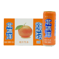北冰洋桔子汁饮料330ML*24听