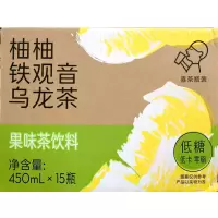喜茶 柚柚铁观音乌龙茶果味茶饮料 450mL/瓶15瓶/箱