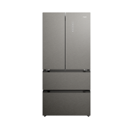 惠而浦新品BCD-446WMGBIWS星光银法式四门冰箱双变频双循环风冷无霜嵌入式超薄底部散热