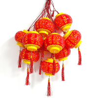 格瑞捷 LED红灯笼串 9米10灯笼/串