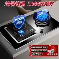 欢呼好太太气电两用燃气灶灶具 一气一电双眼灶煤气灶大火力 3500W电磁炉打火灶左气右电 液化气灶A020[铝盘铜线]