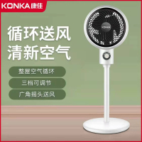 康佳(KONKA) KF-XH17S01空气循环扇家用落地电风扇办公立式涡轮电扇摇头对风扇 白色机械款